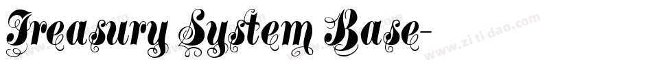 Treasury System Base字体转换